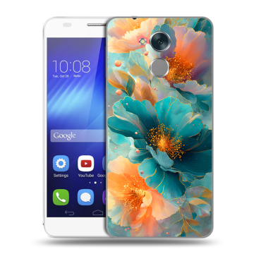 Пластиковый чехол на Huawei Honor 6C с принтом Цветы