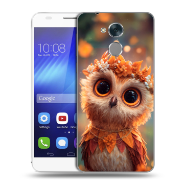 Пластиковый чехол на Huawei Honor 6C с принтом Милая сова