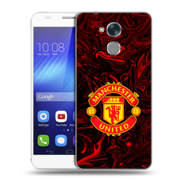 Пластиковый чехол на Huawei Honor 6C с принтом Manchester United