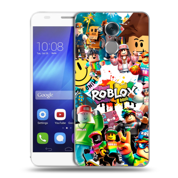 Пластиковый чехол на Huawei Honor 6C с принтом Roblox Роблокс
