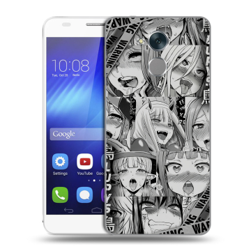 Пластиковый чехол на Huawei Honor 6C с принтом Ahegao Ахегао Аниме