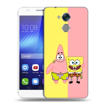 Пластиковый чехол на Huawei Honor 6C с принтом Спанч боб Спанчбоб