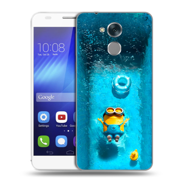 Пластиковый чехол на Huawei Honor 6C с принтом Миньоны