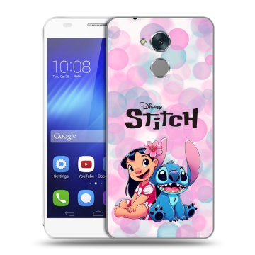 Пластиковый чехол на Huawei Honor 6C с принтом Лило и Стич
