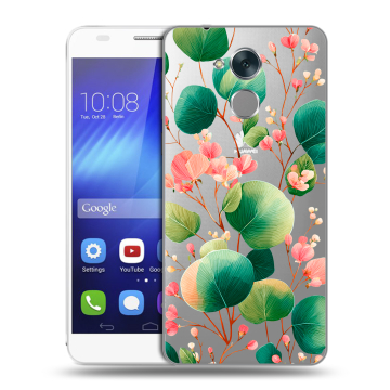 Пластиковый чехол на Huawei Honor 6C с принтом женский