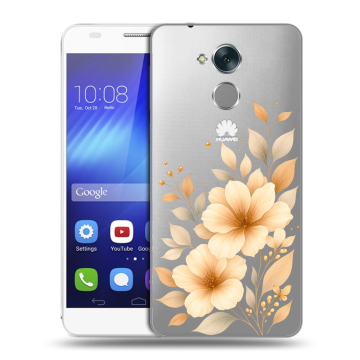 Пластиковый чехол на Huawei Honor 6C с принтом для девушки