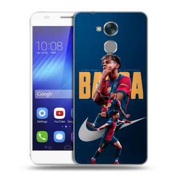 Пластиковый чехол на Huawei Honor 6C с принтом Барселона Barca Yamal 