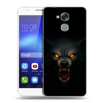 Пластиковый чехол на Huawei Honor 6C с принтом Волк