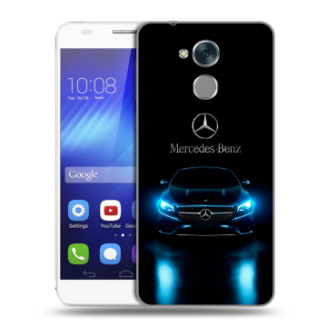 Пластиковый чехол на Huawei Honor 6C с принтом Mercedes Мерседес