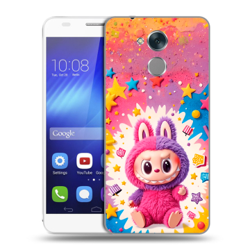 Пластиковый чехол на Huawei Honor 6C с принтом Labubu Лабубу