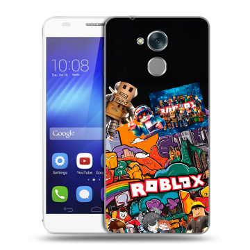 Пластиковый чехол на Huawei Honor 6C с принтом Roblox Роблокс