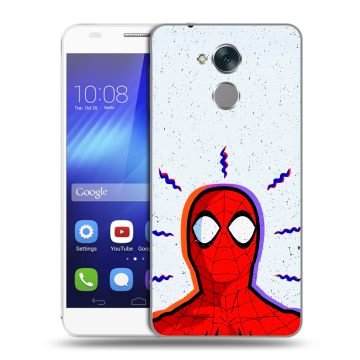 Пластиковый чехол на Huawei Honor 6C с принтом Spiderman Человек паук