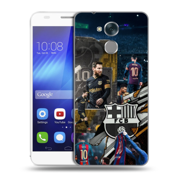 Пластиковый чехол на Huawei Honor 6C с принтом Messi Barcelona