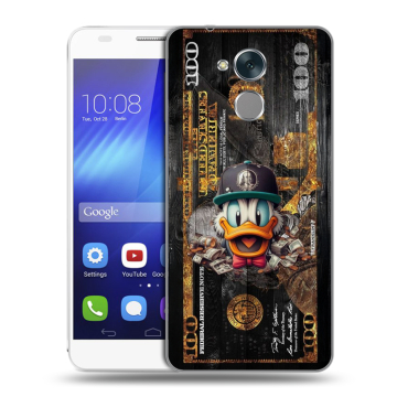 Пластиковый чехол на Huawei Honor 6C с принтом Дональд Дак Доллар