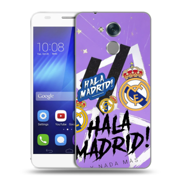 Пластиковый чехол на Huawei Honor 6C с принтом Real Madrid Реал Мадрид