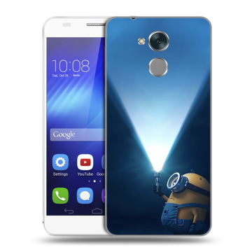 Пластиковый чехол на Huawei Honor 6C с принтом Миньоны