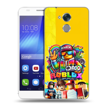 Пластиковый чехол на Huawei Honor 6C с принтом Roblox Роблокс