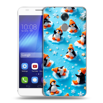 Пластиковый чехол на Huawei Honor 6C с принтом Новый год