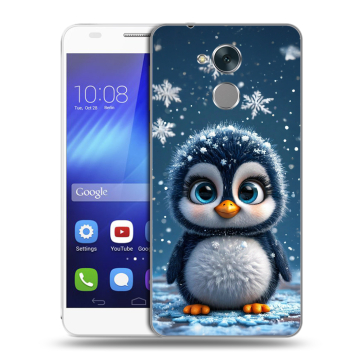 Пластиковый чехол на Huawei Honor 6C с принтом Новый год