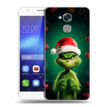 Пластиковый чехол на Huawei Honor 6C с принтом Гринч Новый год Рождество