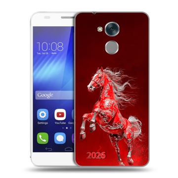 Пластиковый чехол на Huawei Honor 6C с принтом Новый год