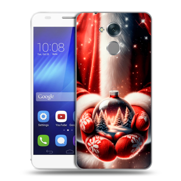 Пластиковый чехол на Huawei Honor 6C с принтом Новый год