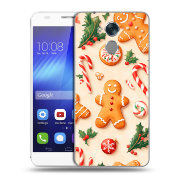 Пластиковый чехол на Huawei Honor 6C с принтом Новый год