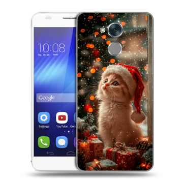 Пластиковый чехол на Huawei Honor 6C с принтом Новый год