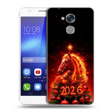 Пластиковый чехол на Huawei Honor 6C с принтом Новый год