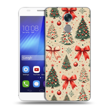 Пластиковый чехол на Huawei Honor 6C с принтом Новый год