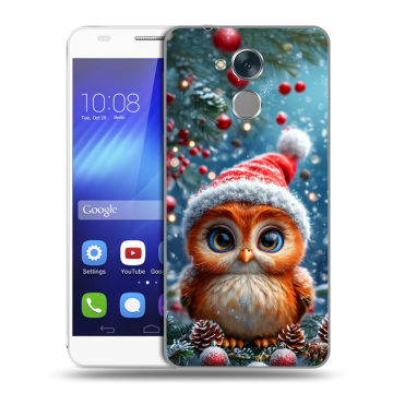 Пластиковый чехол на Huawei Honor 6C с принтом Новый год
