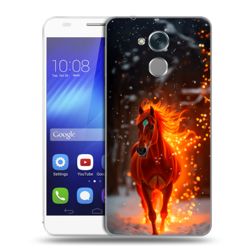Пластиковый чехол на Huawei Honor 6C с принтом Новый год