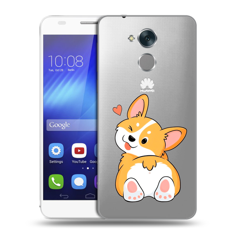 Пластиковый чехол на Huawei Honor 6C с принтом Корги Пластиковый чехол на Huawei Honor 6C с принтом Корги