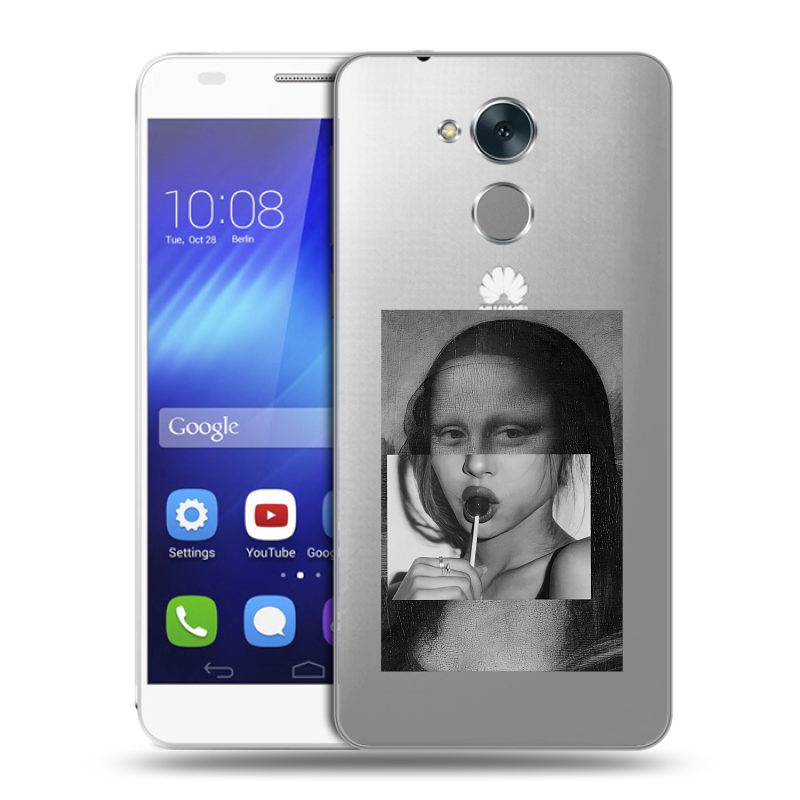Пластиковый чехол на Huawei Honor 6C с принтом Мона Лиза Пластиковый чехол на Huawei Honor 6C с принтом Мона Лиза