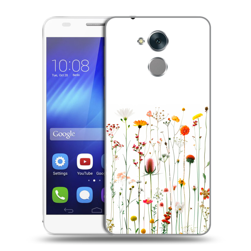 Пластиковый чехол на Huawei Honor 6C с принтом цветы Пластиковый чехол на Huawei Honor 6C с принтом цветы