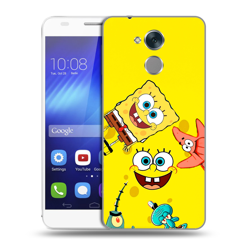 Пластиковый чехол на Huawei Honor 6C с принтом Спанч боб Спанчбоб Пластиковый чехол на Huawei Honor 6C с принтом Спанч боб Спанчбоб