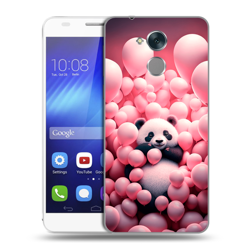 Пластиковый чехол на Huawei Honor 6C с принтом Панда Пластиковый чехол на Huawei Honor 6C с принтом Панда