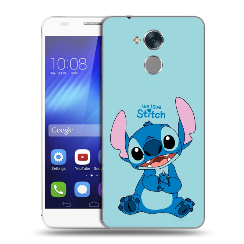Пластиковый чехол на Huawei Honor 6C с принтом Лило и Стич Пластиковый чехол на Huawei Honor 6C с принтом Лило и Стич