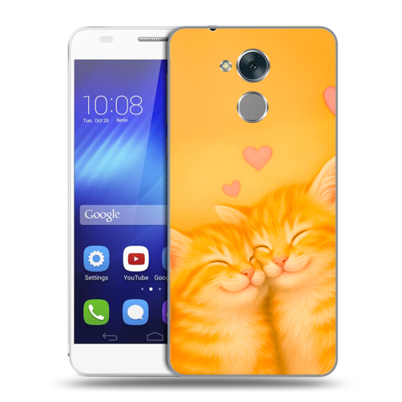Пластиковый чехол на Huawei Honor 6C с принтом Милые котята Пластиковый чехол на Huawei Honor 6C с принтом Милые котята