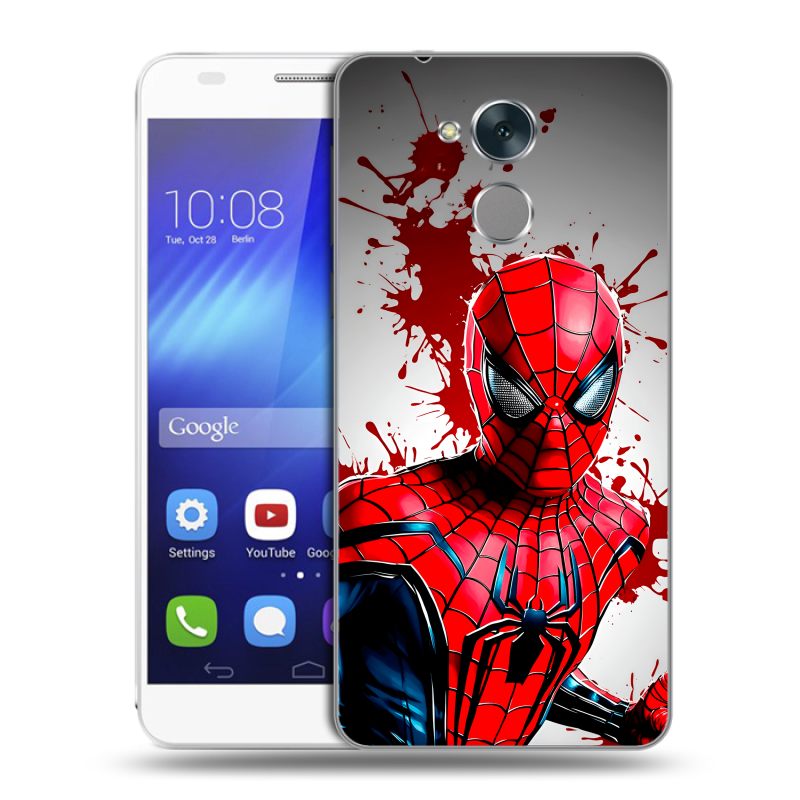 Пластиковый чехол на Huawei Honor 6C с принтом Spiderman Человек паук Пластиковый чехол на Huawei Honor 6C с принтом Spiderman Человек паук