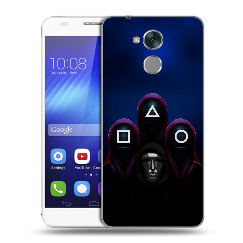 Пластиковый чехол на Huawei Honor 6C с принтом Игра Кальмара Пластиковый чехол на Huawei Honor 6C с принтом Игра Кальмара