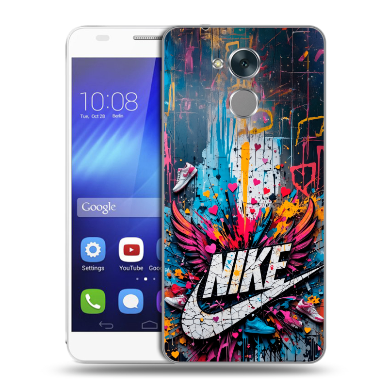 Пластиковый чехол на Huawei Honor 6C с принтом Nike Найк Пластиковый чехол на Huawei Honor 6C с принтом Nike Найк