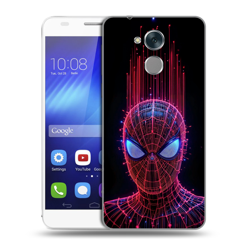 Пластиковый чехол на Huawei Honor 6C с принтом Spiderman Человек паук Пластиковый чехол на Huawei Honor 6C с принтом Spiderman Человек паук