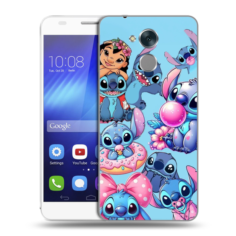 Пластиковый чехол на Huawei Honor 6C с принтом Лило и Стич Пластиковый чехол на Huawei Honor 6C с принтом Лило и Стич