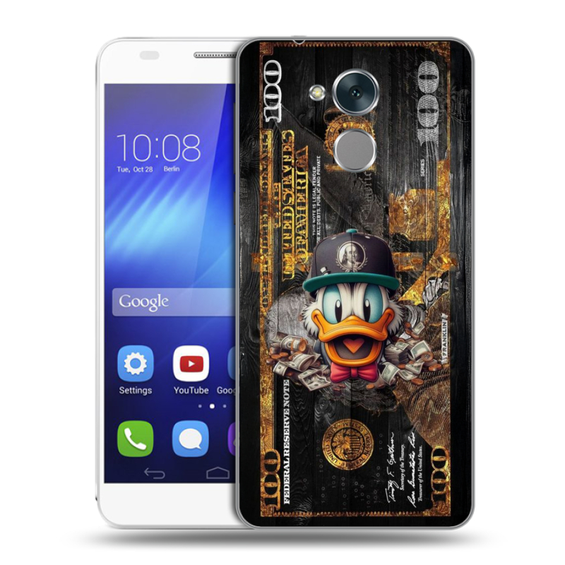 Пластиковый чехол на Huawei Honor 6C с принтом Дональд Дак Доллар Пластиковый чехол на Huawei Honor 6C с принтом Дональд Дак Доллар