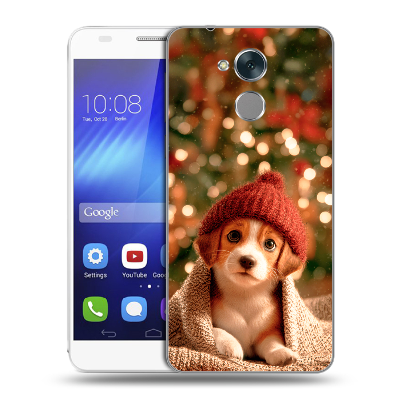 Пластиковый чехол на Huawei Honor 6C с принтом Новый год Пластиковый чехол на Huawei Honor 6C с принтом Новый год