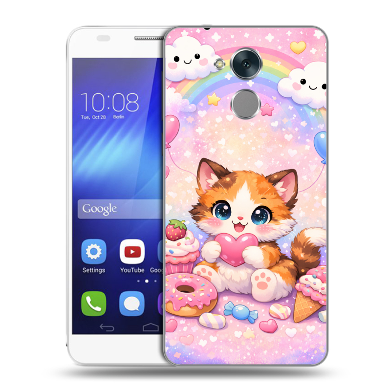Пластиковый чехол на Huawei Honor 6C с принтом для девочек Пластиковый чехол на Huawei Honor 6C с принтом для девочек