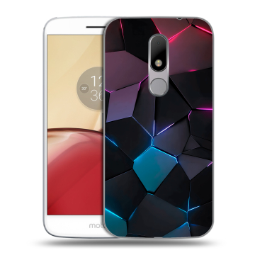 Силиконовый чехол на Lenovo Moto M с принтом Геометрия неона Силиконовый чехол на Lenovo Moto M с принтом Геометрия неона