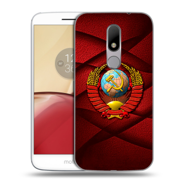 Силиконовый чехол на Lenovo Moto M с принтом Герб СССР Силиконовый чехол на Lenovo Moto M с принтом Герб СССР