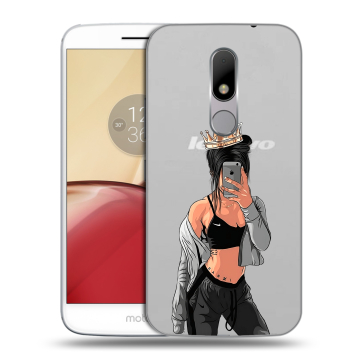Силиконовый чехол на Lenovo Moto M с принтом Женские принты